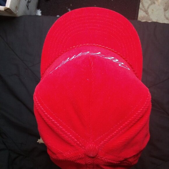 Deadstock Vintage CAT Power Corduroy Snap Back Hat Cap - Picture 5 of 7